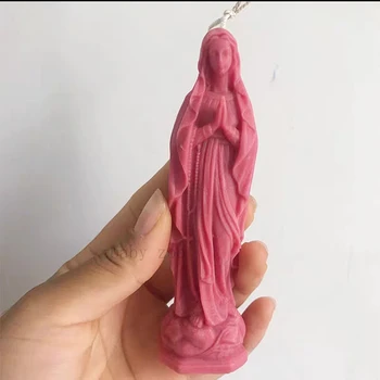 3D Palve Küünal Silikoon Hallituse Neitsi Maarja Modelleerimine Küünal Kipsist Kuju Muutes Kaks Suurust Hallitusseened