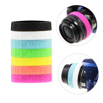 Nikon Alused Objektiiv Käevõrud Wristbands Objektiivi Bänd Stop Zoom Roome Värvilisi silikoon 49mm 52mm 58mm 62mm 67 mm 72mm 77mm