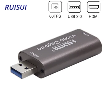 USB-Audio-Video-Capture Kaarti, 4K 1080P HDMI ja USB 3.0 Rekord, DSLR Videokaamera, Action Cam Arvuti Mängude Streaming Õpetamine